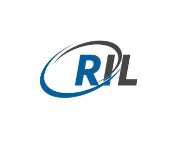 RIL yaratıcı logo tasarımı vektör çizimi
