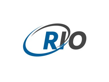 RIO yaratıcı logo tasarımı vektör çizimi