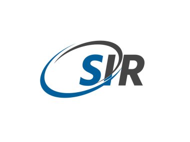 SIR yaratıcı logo tasarımı vektör çizimi