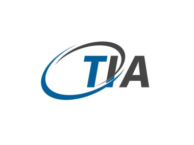 TIA yaratıcı logo tasarımı vektör çizimi