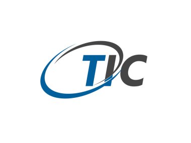 TIC yaratıcı logo tasarımı vektör çizimi
