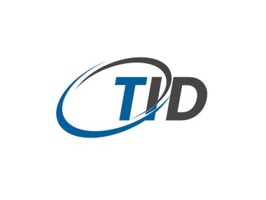 TID yaratıcı logo tasarımı vektör çizimi