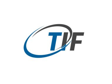 TIF yaratıcı logo tasarımı vektör çizimi