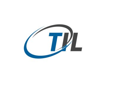 TIL yaratıcı logo tasarımı vektör çizimi
