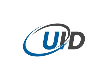 UID yaratıcı logo tasarımı vektör çizimi