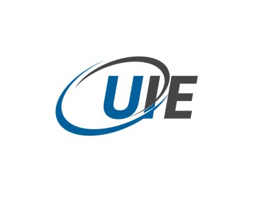 UIE yaratıcı logo tasarımı vektör çizimi
