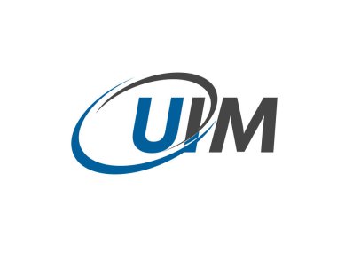 UIM yaratıcı logo tasarımı vektör çizimi