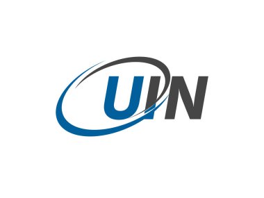 UIN yaratıcı logo tasarımı vektör çizimi