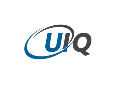 UIQ yaratıcı logo tasarımı vektör çizimi