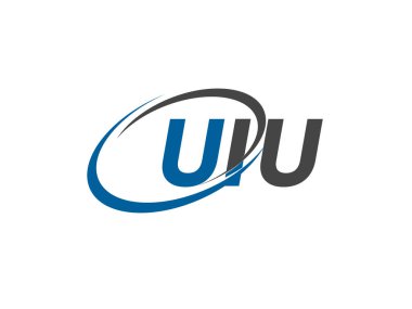 UIU yaratıcı logo tasarımı vektör çizimi