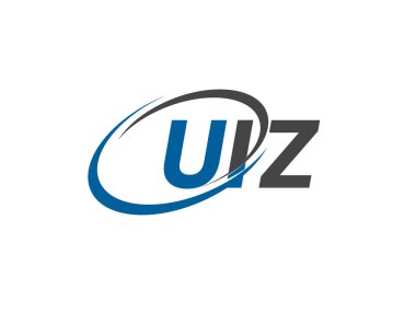 UIZ yaratıcı logo tasarımı vektör çizimi