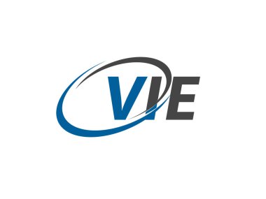 VIE yaratıcı logo tasarımı vektör çizimi