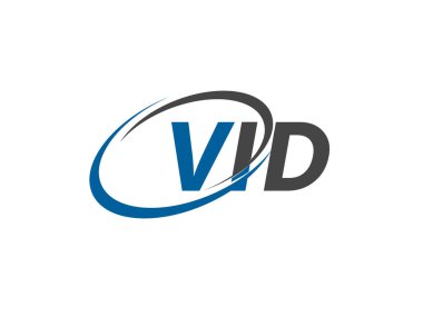 VID yaratıcı logo tasarımı vektör çizimi