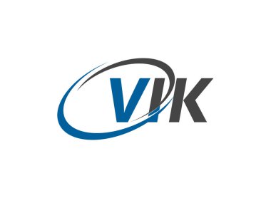 VIK yaratıcı logo tasarımı vektör çizimi