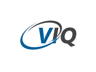 VIQ yaratıcı logo tasarımı vektör çizimi