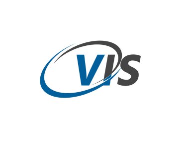VIS yaratıcı logo tasarımı vektör çizimi