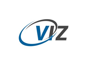 VIZ yaratıcı logo tasarımı vektör çizimi