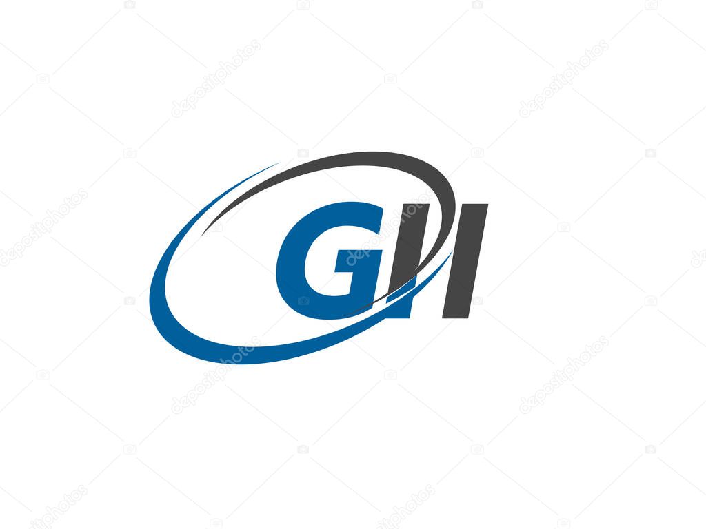 GII creative logo design vector illustration