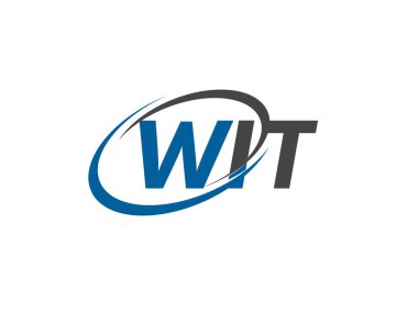 WIT yaratıcı logo tasarımı vektör çizimi