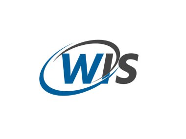 WIS yaratıcı logo tasarımı vektör çizimi