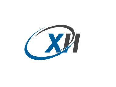 XII yaratıcı logo tasarımı vektör çizimi