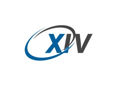 XIV yaratıcı logo tasarımı vektör çizimi