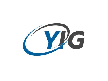 YIG yaratıcı logo tasarımı vektör çizimi