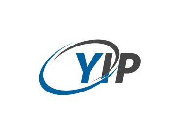 YIP yaratıcı logo tasarımı vektör çizimi
