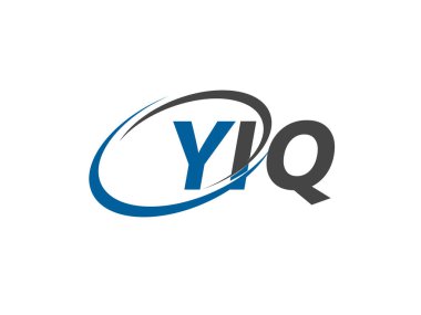 YIQ yaratıcı logo tasarımı vektör çizimi