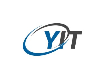 YIT yaratıcı logo tasarımı vektör çizimi
