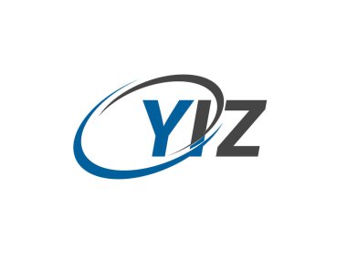 YIZ yaratıcı logo tasarımı vektör çizimi