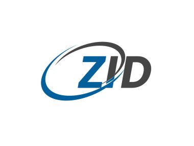 ZID yaratıcı logo tasarımı vektör çizimi