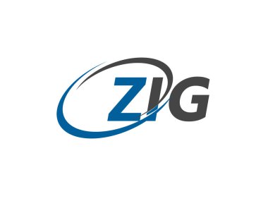 ZIG yaratıcı logo tasarımı vektör çizimi