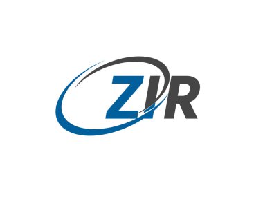 ZIR yaratıcı logo tasarımı vektör çizimi