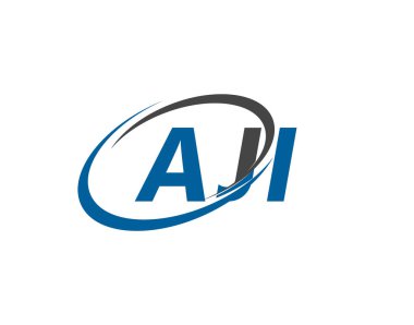 AJI yaratıcı logo tasarımı vektör çizimi