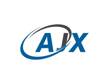 AJX yaratıcı logo tasarımı vektör çizimi
