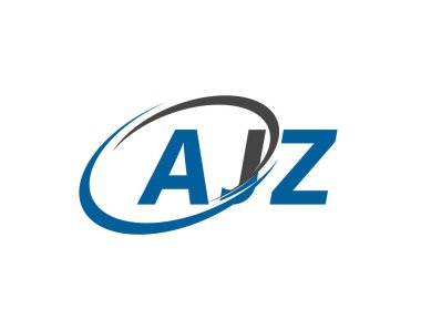 AJZ yaratıcı logo tasarımı vektör çizimi