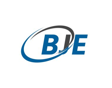 BJE yaratıcı logo tasarımı vektör çizimi