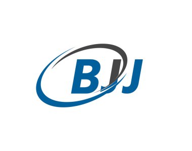 BJJ yaratıcı logo tasarımı vektör çizimi