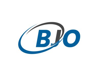 BJO yaratıcı logo tasarımı vektör çizimi
