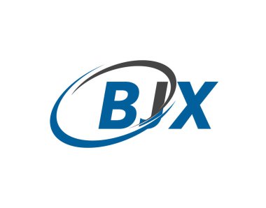 BJX yaratıcı logo tasarımı vektör çizimi