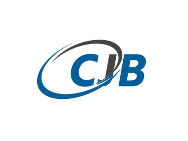 CJB yaratıcı logo tasarımı vektör çizimi