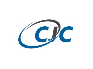 CJC yaratıcı logo tasarımı vektör çizimi
