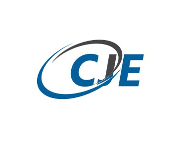 CJE yaratıcı logo tasarımı vektör çizimi