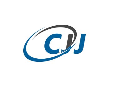 CJJ yaratıcı logo tasarımı vektör çizimi