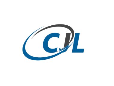 CJL yaratıcı logo tasarımı vektör çizimi