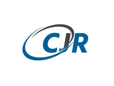 CJR yaratıcı logo tasarımı vektör çizimi