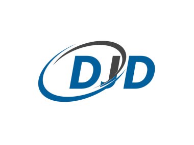 DJD yaratıcı logo tasarımı vektör çizimi