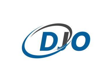 DJO yaratıcı logo tasarımı vektör çizimi