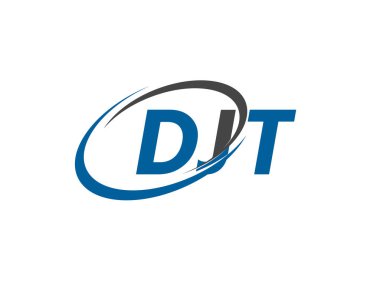 DJT yaratıcı logo tasarımı vektör çizimi